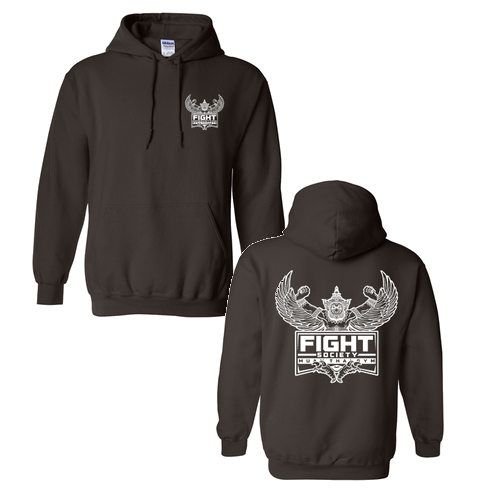 Gildan Heavy Blend Hooded Sweatshirt -- Dark Chocolate