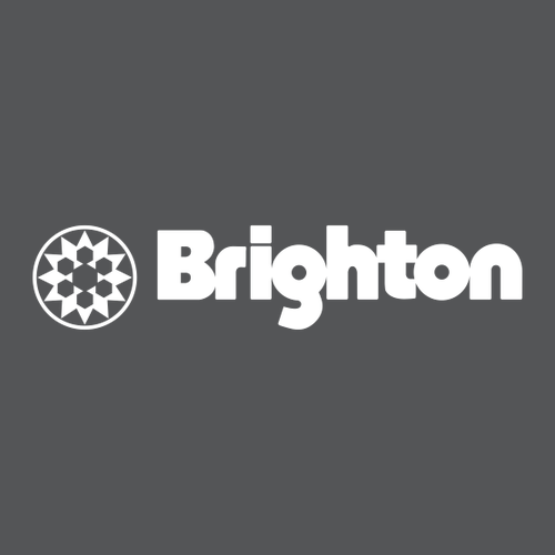 Brighton Logo 2 White Ink -- Pullover Hooded Sweatshirt Asphalt