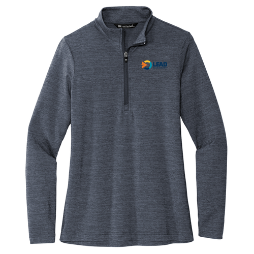 Travismathew Ladies Crestview 1 / 4-Zip -- Vintage Indigo Heather
