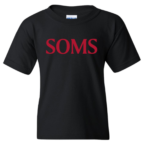 Youth Black Gildan Cotton Tee