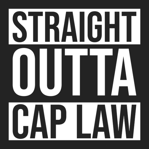 Straight Outta Cap Law Short Sleeve T-Shirt -- Black