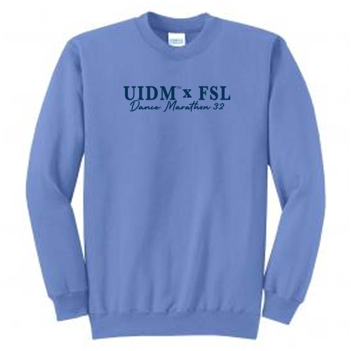 Port and Company Classic Crewneck Sweatshirt -- Carolina Blue