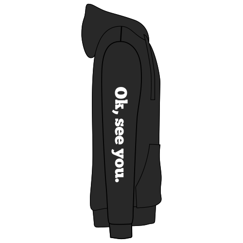 J America Unisex BTB Fleece Hooded Sweatshirt MTB -- Black