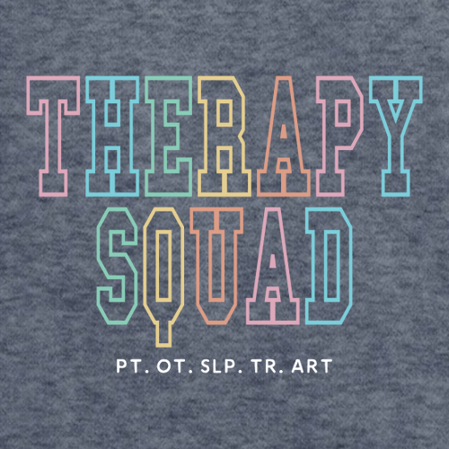Mens/Unisex Therapy Squad Gildan DryBlend 50/50 T-Shirt -- Heather Sport Dark Navy