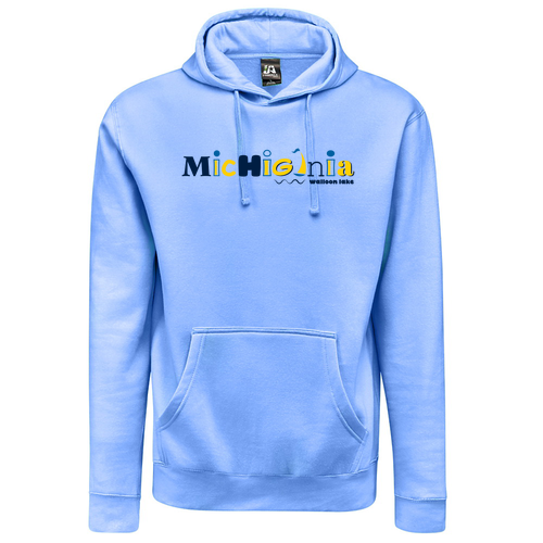 J America Soft BTB Fleece Hooded Sweatshirt -- Carolina Blue