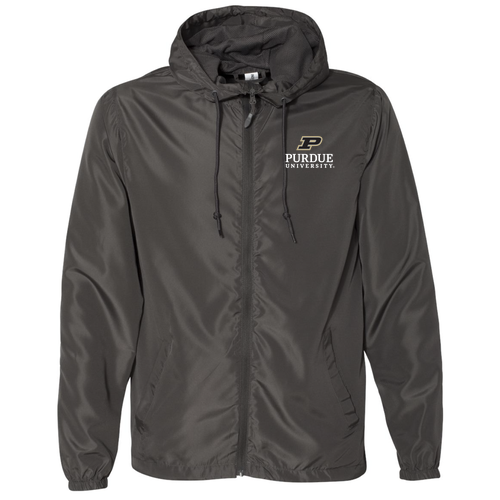 Independent Trading Co. Lightweight Windbreaker Zip Jacket -- Graphite