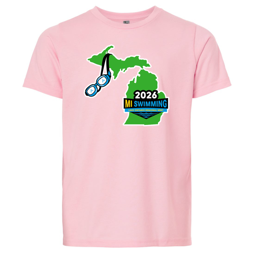 Youth Next Level Soft Fitted CVC Tee -- Heather Light Pink