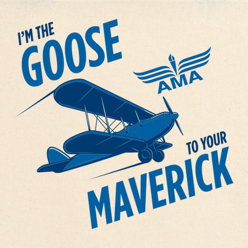Gildan SoftStyle Goose to Maverick Plane T-Shirt -- Natural