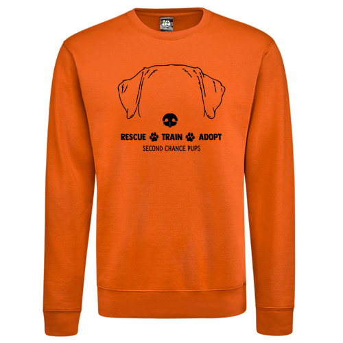 J. America BTB Fleece Crew -- Orange