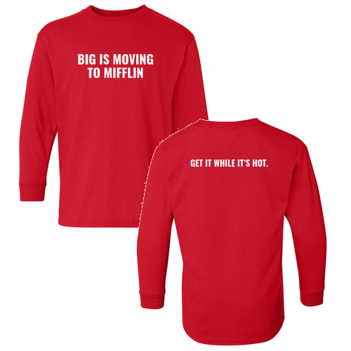 Gildan Youth Heavy Cotton Longsleeve -- Red