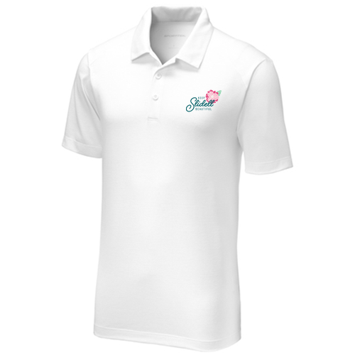 Sport-Tek PosiCharge Tri-Blend Wicking Polo -- White Triad Solid