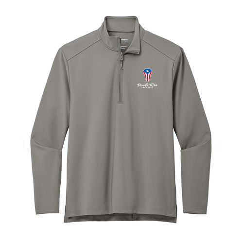 Adult Knit 1/4-Zip -- Smoke Grey