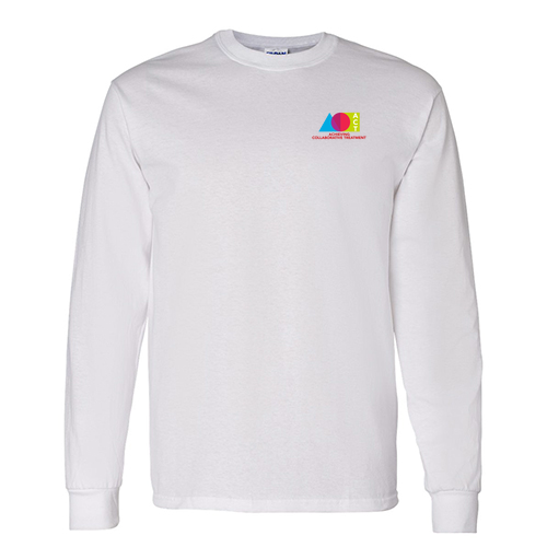 Gildan Heavy Cotton Longsleeve Basic T-Shirt -- White