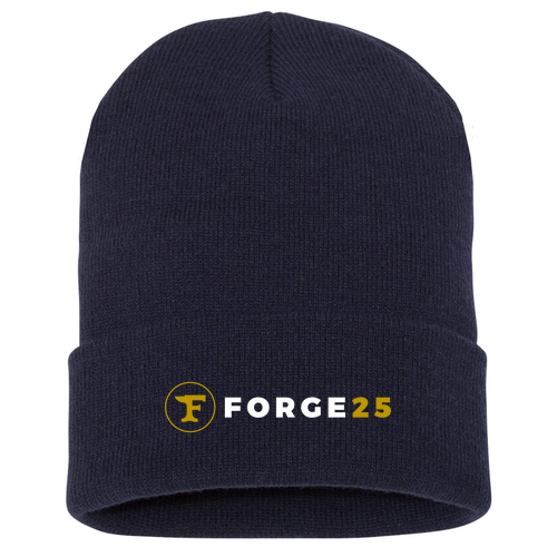 Yupoong Knit Hat with Cuff -- Navy