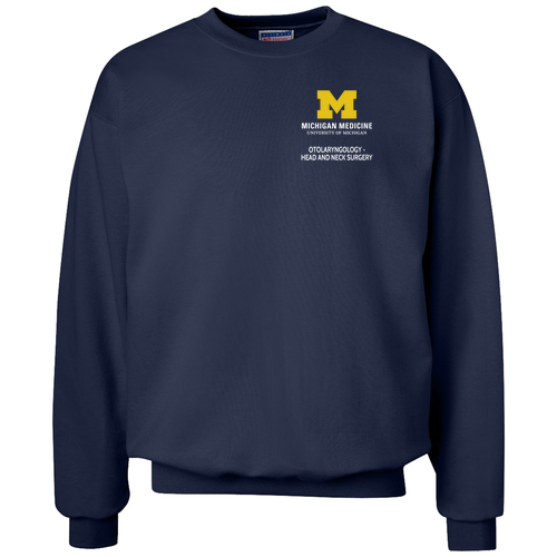 Mens/Unisex Hanes 90/10 Ultimate Cotton Crewneck Sweatshirt -- Navy