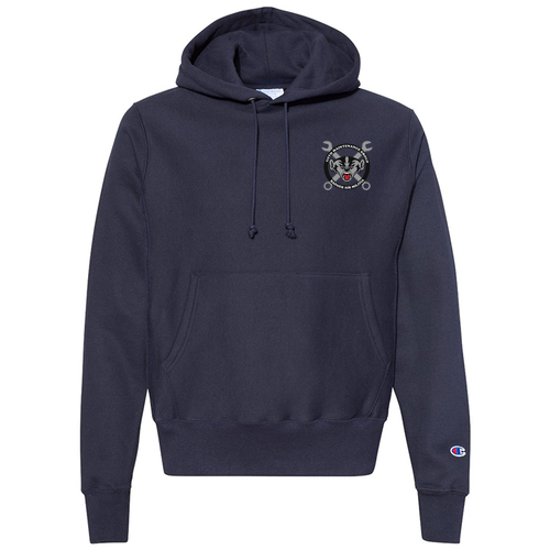 Champion Reverse Weave Hooded sweatshirt -- Navy (Emboridery)