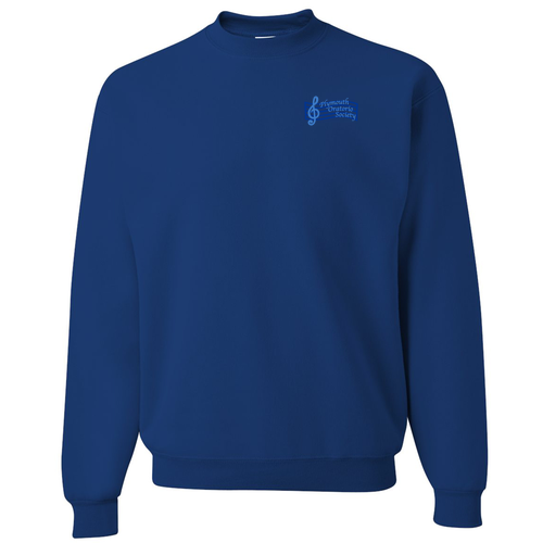 Mens/Unisex Jerzees 8 Oz., 50/50 Nublend Fleece Crewneck Sweatshirt -- Royal