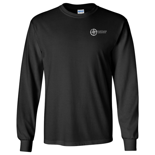Gildan Ultra Cotton Longsleeve Basic T-Shirt -- Black