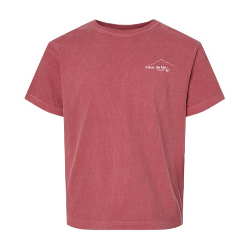 Comfort Colors Youth Ring Spun Cotton Tee -- Crimson