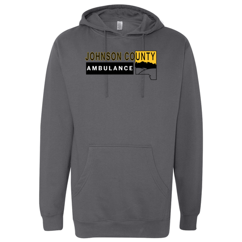 Independent Trading Midweight Hooded Sweatshirt -- Charcoal Heather
