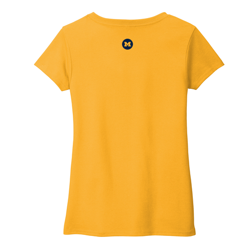 Team 102 Ladies District Womens Re-Tee V-Neck -- Maize Yellow