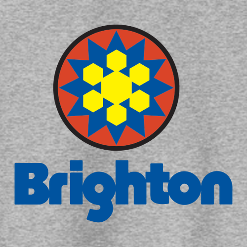 Brighton Logo 2 Full color -- Crewneck Sweatshirt Athletic Heather