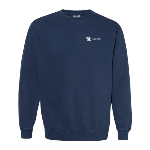 Comfort Colors Unisex Garment-Dyed Crewneck Sweatshirt -- True Navy