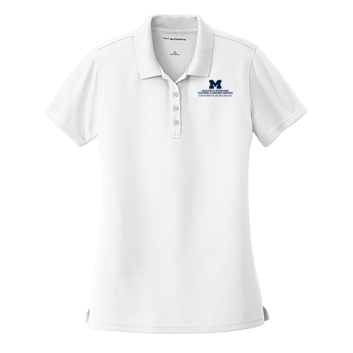 Ladies Port Authority Dry Zone UV Micro Mesh Polo -- White, $25