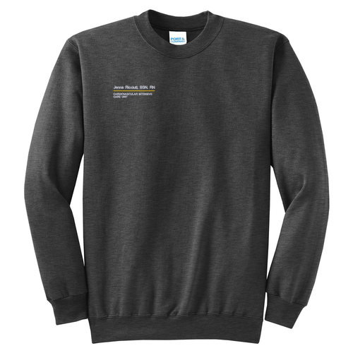 Port and Company Classic Crewneck Sweatshirt -- Dark Heather Grey