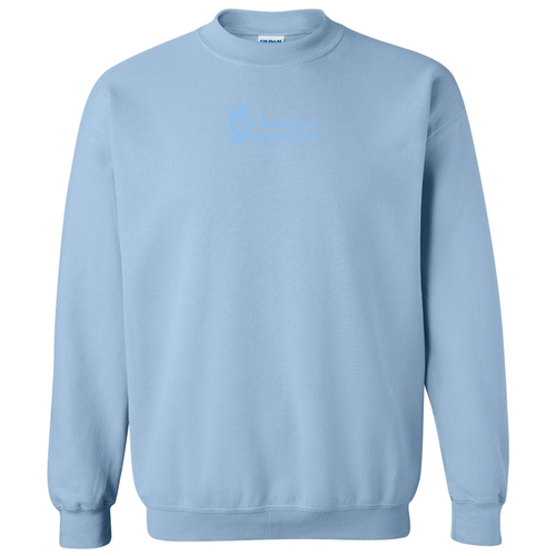 Gildan Heavy Blend Crew Neck Sweatshirt -- Light Blue (Embroidery)