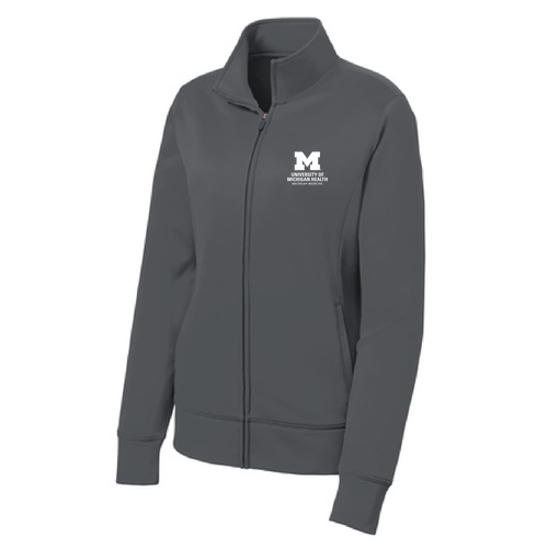 Ladies Sport Tek Sport Wick Fleece Full Zip Jacket -- Dark Smoke Grey