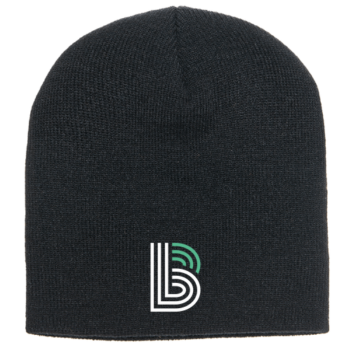Yupoong Acrylic Knit Hat -- Black