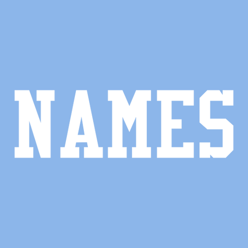 Optional Personalization Jerzees T-Shirt -- Columbia Blue