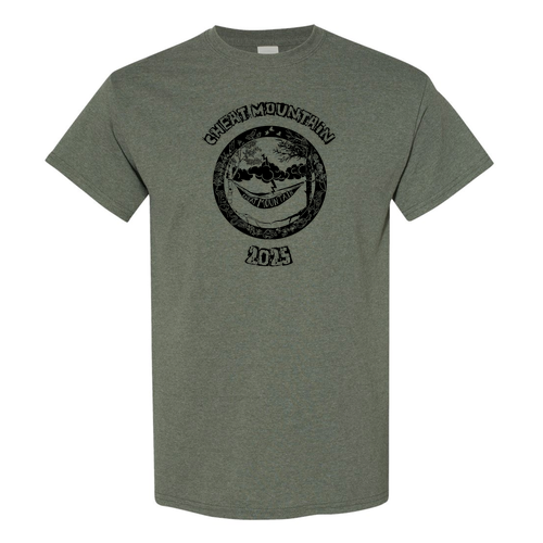 Gildan Heavy Cotton Basic T-Shirt -- Heather Military Green