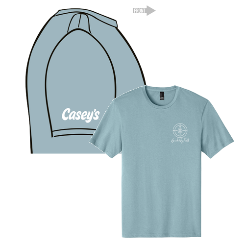 District Made Men's Perfect Weight Crew Tee -- Blue Fog