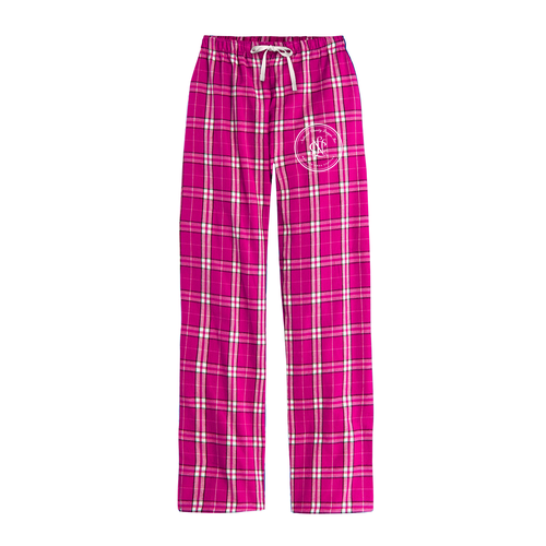 District Women's Flannel Plaid Pant -- Dark Fuchsia