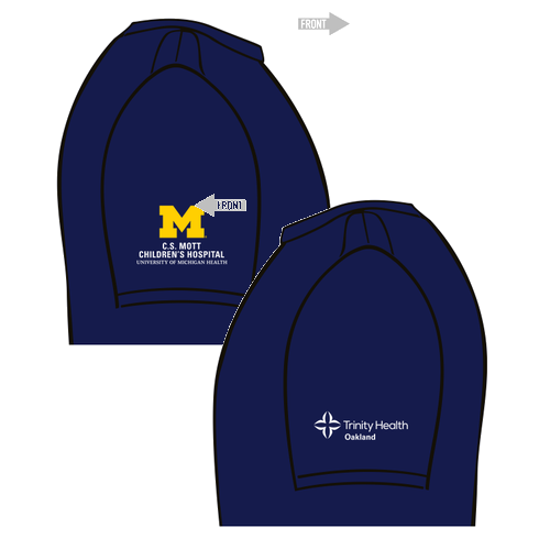 District Made Mens Perfect Tri Crew Tee -- New Navy