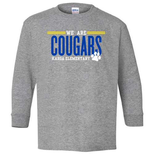 Youth Cougars Long Sleeve Tee