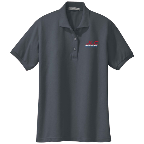 Port Authority Ladies Silk Touch Sport Shirt. -- Steel Grey
