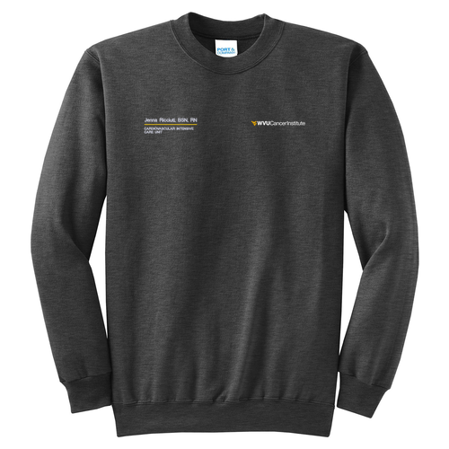 Port and Company Classic Crewneck Sweatshirt -- Dark Heather Grey