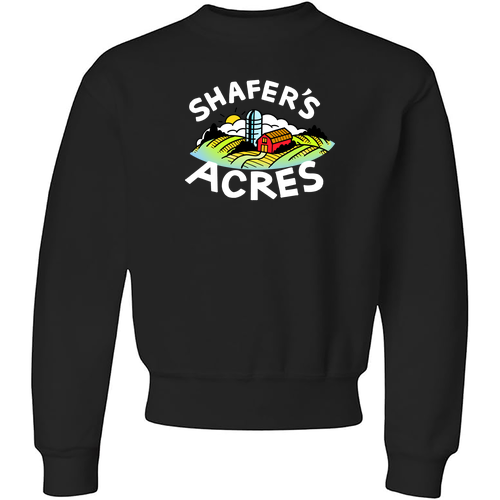 Jerzees Youth 8 oz 50/50 Nublend Fleece Crew -- Black