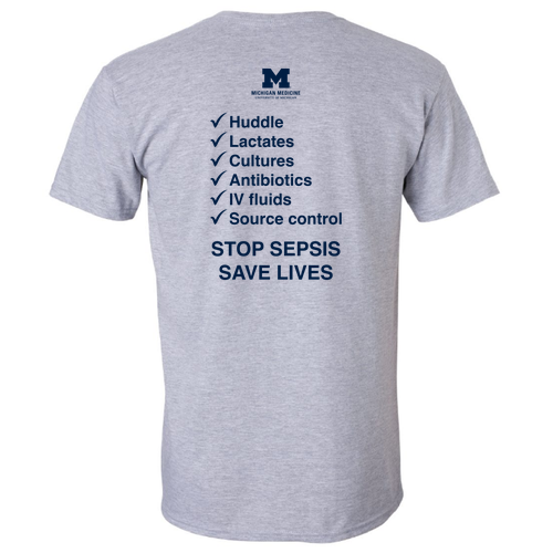 Gildan SoftStyle Fitted T-Shirt -- Sport Grey, Not Today Sepsis