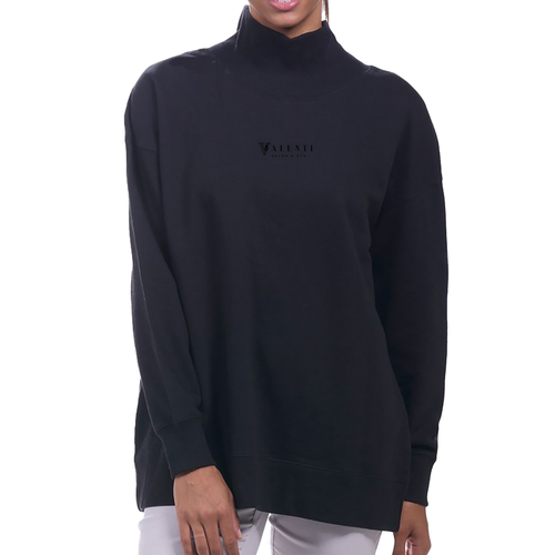U.S. Apparel Tunic Mock Neck -- Black