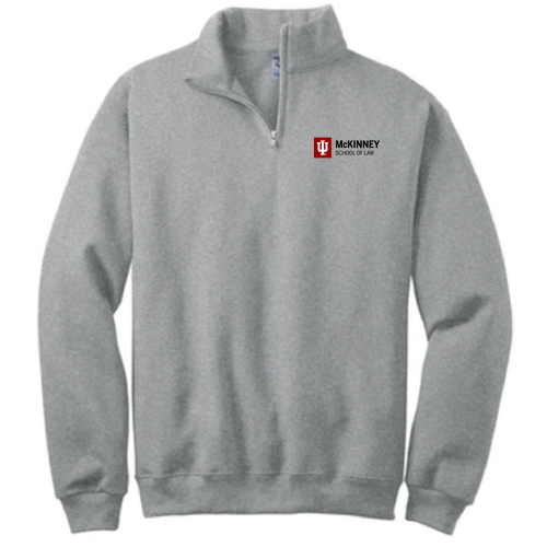 Embroidered Jerzees 1/4 Zip Cadet Sweatshirt -- Oxford