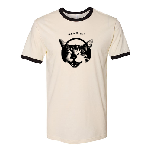 Next Level Unisex Fine Jersey Ringer Tee -- Natural / Black