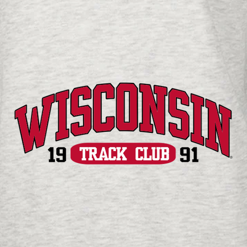 Wisconsin Track Club T-shirt — Sport Grey
