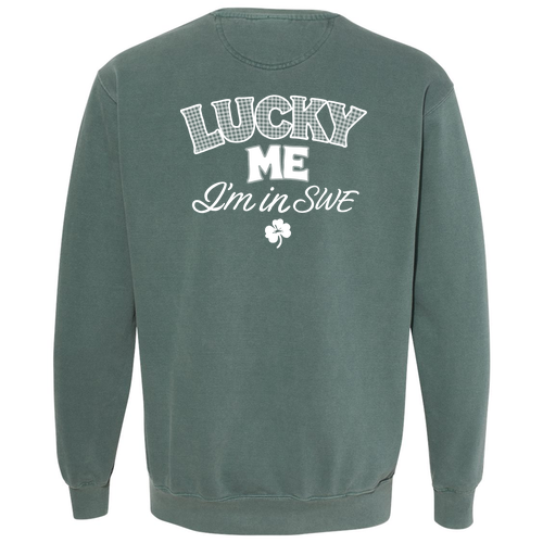 Comfort Colors Unisex Garment-Dyed Crewneck Sweatshirt -- Blue Spruce
