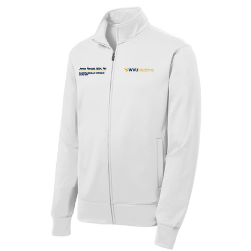 Sport-Tek Sport-Wick Fleece Full-Zip Jacket -- White