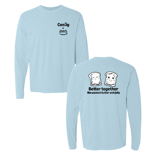 Comfort Colors Ringspun Long Sleeve Tee -- Chambray