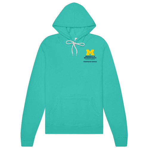 Perioperative Services Mens/Unisex Bella Canvas Sponge Fleece Hoodie -- Teal